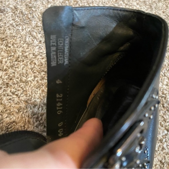 Paul Green Black Leather Ankle Boots Boot Size 6 - Picture 6 of 15